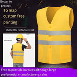 Railway Reflective Vest Construction Environmental Protection Safety Suit Vest Engineering Bureau Reflective Vest