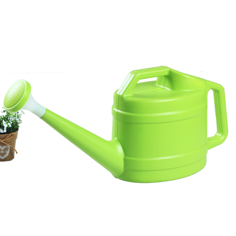 Thickened Sprinkling Kettle Large Watering Spout Plastic Watering Kettle Long Spout Sprinkling Kettle Horticultural Watering Pot Household Watering Pot 2.5L Green Belt Cover