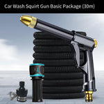 30m Car Washing Water Gun High-pressure Telescopic Water Pipe Hose Watering Car Washing Artifact Household Car Brushing Water Gun Tool Set Nozzle