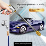 Car Washing Water Gun High Pressure Artifact Telescopic Water Pipe Hose Household Nozzle Car Brushing Garden Watering Spray Gun Pressure Flushing Tool