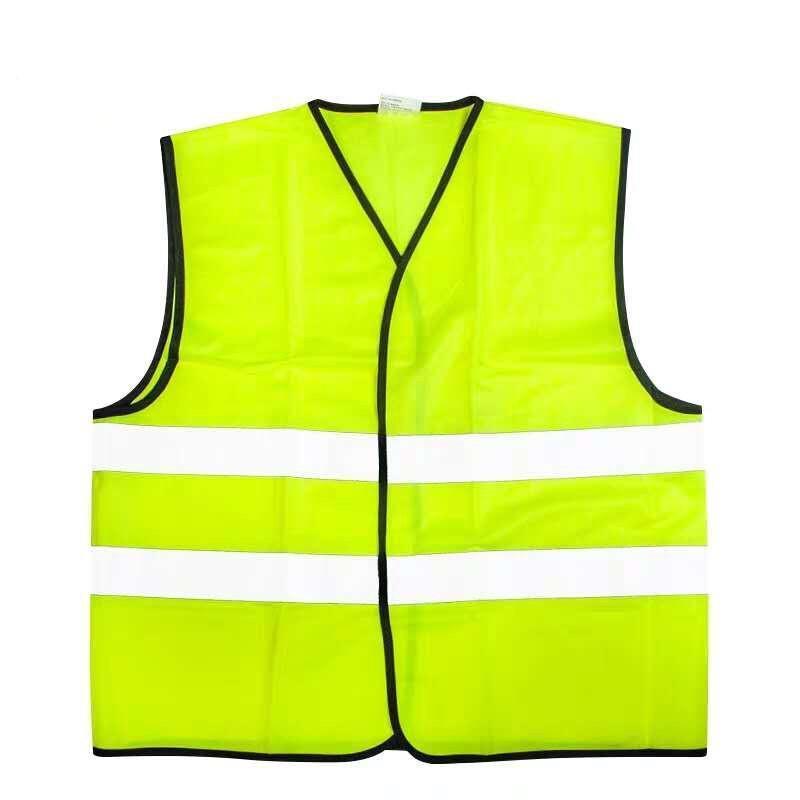 6 Pieces Safety Vest Yellow Reflective High Visibility Safety Vest Men & Women, Work, Cycling, Runner, Surveyor, Volunteer, Crossing Guard, Road