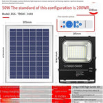 Solar Lamp Outdoor Courtyard Lamp Super Bright Waterproof Household New Rural Lighting LED Projection Lamp Road Lamp Digital Display Full 50W