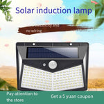 Solar Lamp Human Body Induction Outdoor Waterproof Courtyard Lamp Household Outdoor Wall Lamp Super Bright LED Street Lamp