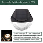 Solar Courtyard Lamp Wall Washing Lamp Outdoor Wall Lamp Landscape Lamp Small Night Lamp Decorative Atmosphere Lamp 4 Sets