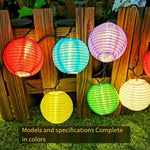 Solar New Year Lanterns Festival LED Lights String Courtyard Balcony Courtyard Decorative Lights Spring Festival Hanging Gifts Color Lanterns