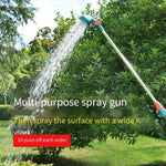 Gardening Watering Long Rod Water Gun Nozzle Long Handle Car Washing Irrigation Spray Atomization Household High-pressure Water Gun Water Pipe Set