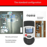 DT-120 Wood Moisture Meter 6% - 44% Cardboard Moisture Detector Wall Hygrometer Humidity + Ambient Temperature Test Function