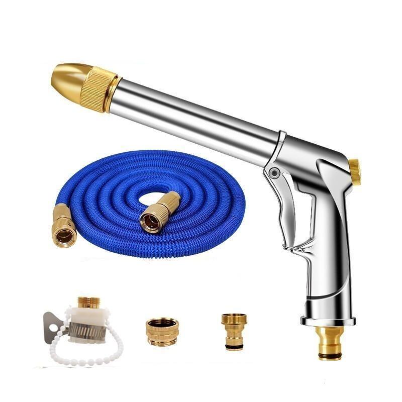 High Pressure Car Washing Machine Water Gun Car Brush Household Watering Flower Garden Cleaning Telescopic Hose Punching Machine Powerful Sprinkler