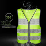 Reflective Vest, Safety Warning Vest, Reflective Clothing For Traffic Road, Personal Protective Fluorescent Yellow For Patrol Driver