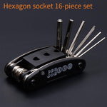 Box Type Hexagonal Wrench Socket Set Screwdriver 16 Piece Tool Set Multifunctional