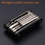 Box Type Hexagonal Wrench Socket Set Screwdriver 16 Piece Tool Set Multifunctional