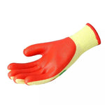 Thickened Rubber Wear-resistant Gloves Labor Insurance Work Wholesale Steel Color Random Upgrade 12 Pairs