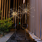 Solar Lamp Outdoor Courtyard Lamp Garden Villa Decorative Lamp Waterproof Dandelion Lamp Ground Fireworks Lamp Lawn Lamp Star Color Lamp