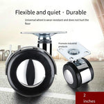 4 Pieces of 2 Inch  Alloy Universal Wheel Sofa Wheel Cabinet Caster Tea Table Pulley Table Caster Wheel