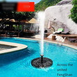 Solar Fountain Solar Fountain Floating Micro Fountain With Battery Outdoor Garden Garden Rockery Landscaping Water Pump 1w