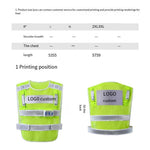 LED Rechargeable Reflective Vest With Flashing Light