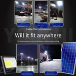 Solar Lamp Household One Driven Two Courtyard Lamp High-power Outdoor Lamp LED Projection Lamp Outdoor LampBright 65w