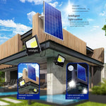 Solar Lamp Household One Driven Two Courtyard Lamp High-power Outdoor Lamp LED Projection Lamp Outdoor LampBright 65w