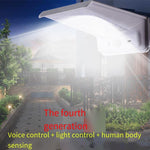 Solar Lamp Water LED Human Body Induction Wall Lamp Outdoor Sound Control Courtyard Wall Lamp Rural Lighting Street Lamp Enhanced Sound Light Control