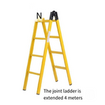 4m Power FRP Insulated Ladder, Electrical Ladder, Folding Ladder Joint, Herringbone Ladder, Straight Ladder Stool, Multi-function Joint Ladder