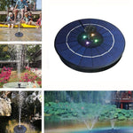 Solar Floating Fountain With Lamp And Charging Function Water Floating Landscape Fountain 5v 1.4w