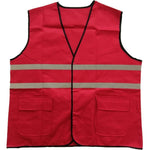 Pure Cotton Reflective Red Vest, Warning Suit, Reflective Vest, Safety Suit, Power Construction Supervision Picture Color