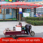 Outdoor Sunshade Rectangular Canopy Stalls Large Stalls Sunscreen And Rainproof Outdoor Thickened Commercial Square Umbrella × 1.5m 4 Bone Blue