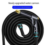 Car Washing Water Gun High-pressure Water Pipe Household Courtyard Garden Watering Retractable Hose With Nozzle Artifact Sprinkler Set 22.5m