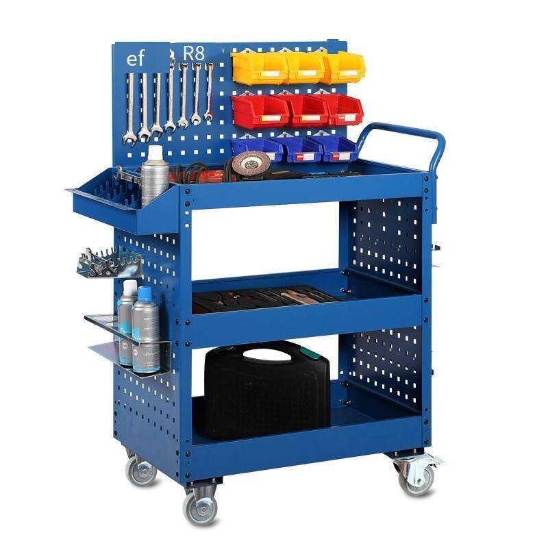 3 Tier Maintenance Tool Trolley 164 Configuration Package Blue 3 Shelf Utility Cart Mobile Tool Cart