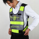 Traffic, Road Administration, Highway, High-speed Duty Lighting, Hot Embossing, Fluorescent Reflective Vest, Reflective Clothes