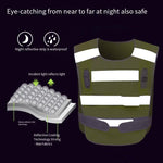 Explosion Flash Reflective Vest LED Light Flash Reflective Vest High Speed Traffic Safety Construction Vest At Night