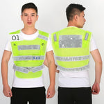 Explosion Flash Reflective Vest LED Light Flash Reflective Vest High Speed Traffic Safety Construction Vest At Night