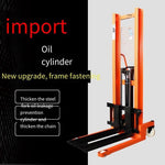 Manual Hydraulic Stacker Hydraulic Forklift 0.5t 500kg Rise 1.6m Hand Push Handling Lift  Pallet Lift Stacking