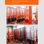 Manual Hydraulic Stacker Hydraulic Forklift 0.5t 500kg Rise 1.6m Hand Push Handling Lift  Pallet Lift Stacking