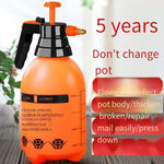 Manual Pneumatic Flower Watering Kettle Watering Pot Garden Tools Sprayer Disinfectant Flower 3L Of Orange [upgraded Metal Bar]