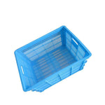 Multi Color Fall Resistant And Compression Resistant Plastic Basket Transport Turnover Basket Blue