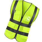 Reflective Vest Reflective High Visibility Safety Vest Perfect for Cycling, Running, Volunteer, Construction