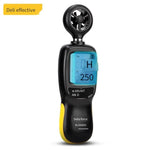 Anemometer Wind Speed Temperature Measurer Hand Held Digital Fast Wind Volume Tester Double Measurement