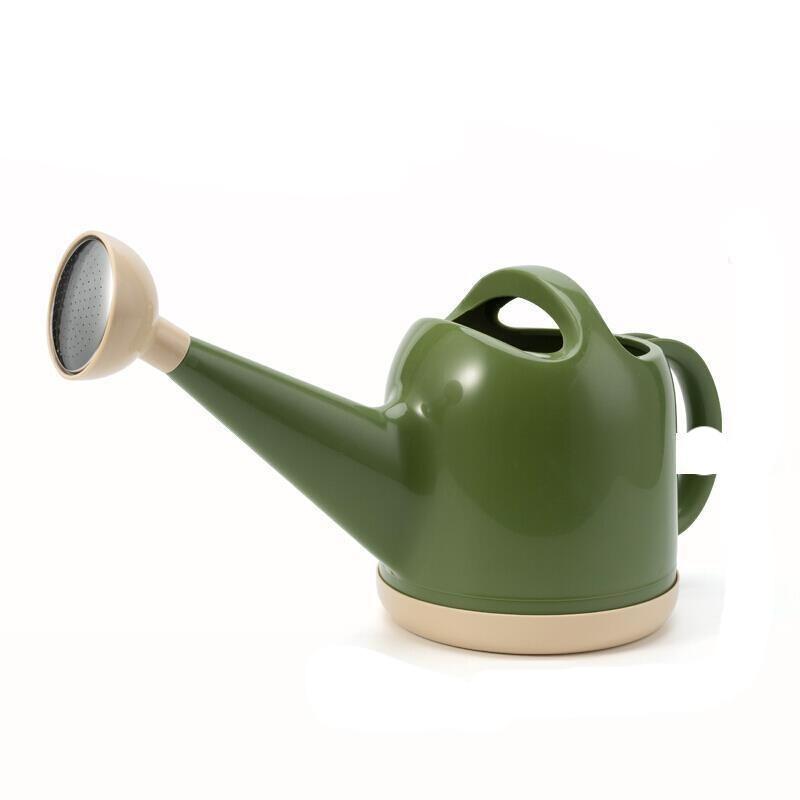 4 Liter Large Capacity Vegetable Watering Pot Long Mouth Flower Sprinkler Gardening Watering Small Fat Watering Pot Resin Dark Green Small Fat Watering Pot