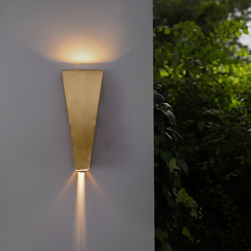 Outdoor Waterproof Wall Lamp Modern Simple Nordic Light Luxury Outdoor Lighting Courtyard Corridor Wall Washing Lamp 12w