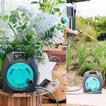 12m Watering Water Pipe Vegetable Field Watering Artifact Water Pipe Hose Nozzle Storage Rack Garden Car Wash Set 4