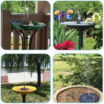 Solar Fountain Micro Fountain Solar Sprinkler Outdoor Courtyard Rockery Garden Pond Landscaping Fountain 3w Colorful Lamp Fountain