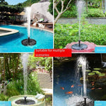 Solar Fountain With Battery Outdoor Garden Rockery Landscaping Outdoor Fish Pond Small Water Jet Pump 1w Circular Fountain (without Battery)