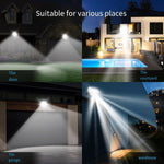 Solar Simulation Monitoring Lamp Outdoor Spotlight LED Waterproof Courtyard Lamp Garden Courtyard Lamp Super Bright Human Body Induction Lamp White