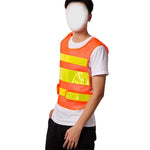 Orange Red Mesh Vest Reflective Vest Reflective Safety Clothing Reflective Clothing Sanitation Riding Safety Clothing