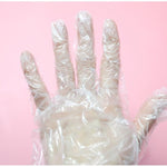 200 Pieces Disposable Thin PE Gloves Extended Care Gloves Food Inspection Lobster Hand Film Gloves M