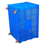 Thickened Clothes Basket With Wheel Turnover Box Storage Logistics Large Plastic Turnover Basket Outer Diameter 810*570*500mm