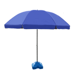 Outdoor Sunshade Sunshade Umbrella Super Large Courtyard Double Fold Big Round Umbrella Publicity 2.0m Blue Triple Shelf + Windproof