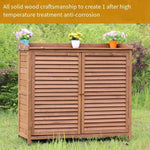 Outdoor Shoe Cabinet Household Storage Cabinet Finishing Multi-layer Balcony Solid Wood Small Log Color Solid Wood Top