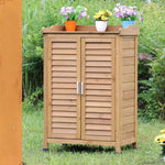 Outdoor Shoe Cabinet Household Storage Cabinet Finishing Multi-layer Balcony Solid Wood Small Log Color Solid Wood Top